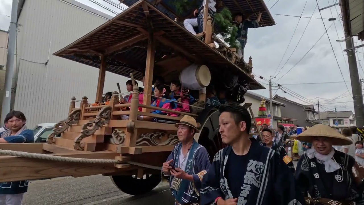村上大祭 おしゃぎり 久保多町 まとめ 新潟県村上市　20240706