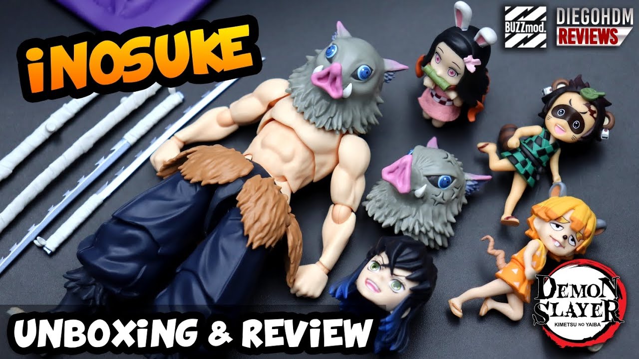 INOSUKE BUZZMOD Demon Slayer Unboxing e Review BR