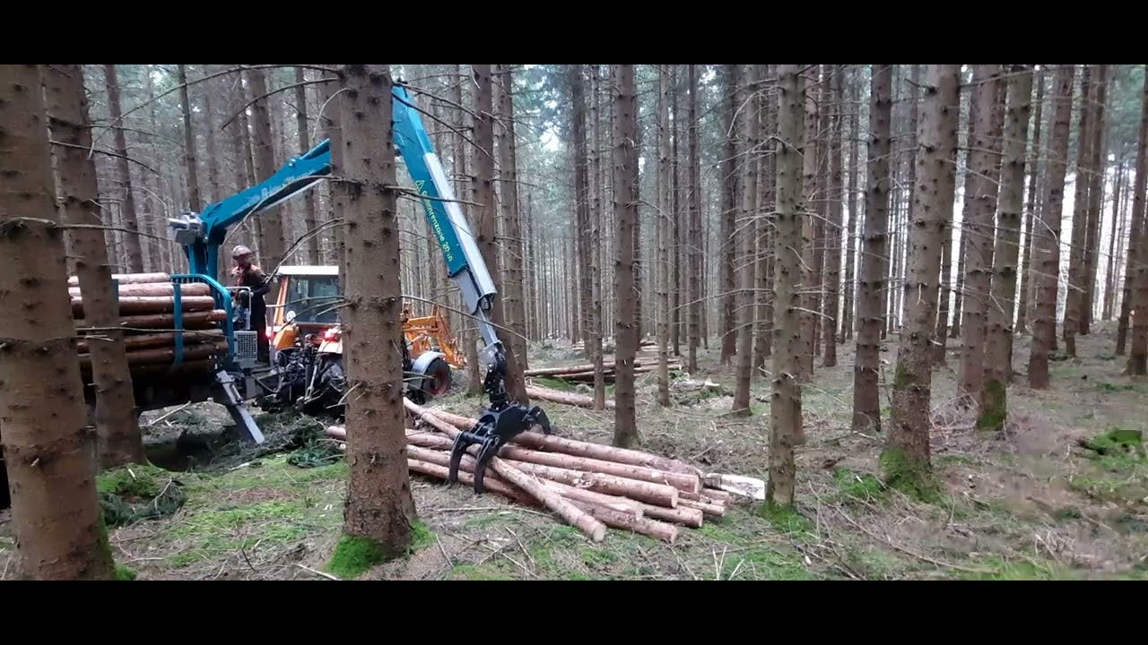 Pfanzelt P11+ Rückewagen mit 5287 Kran