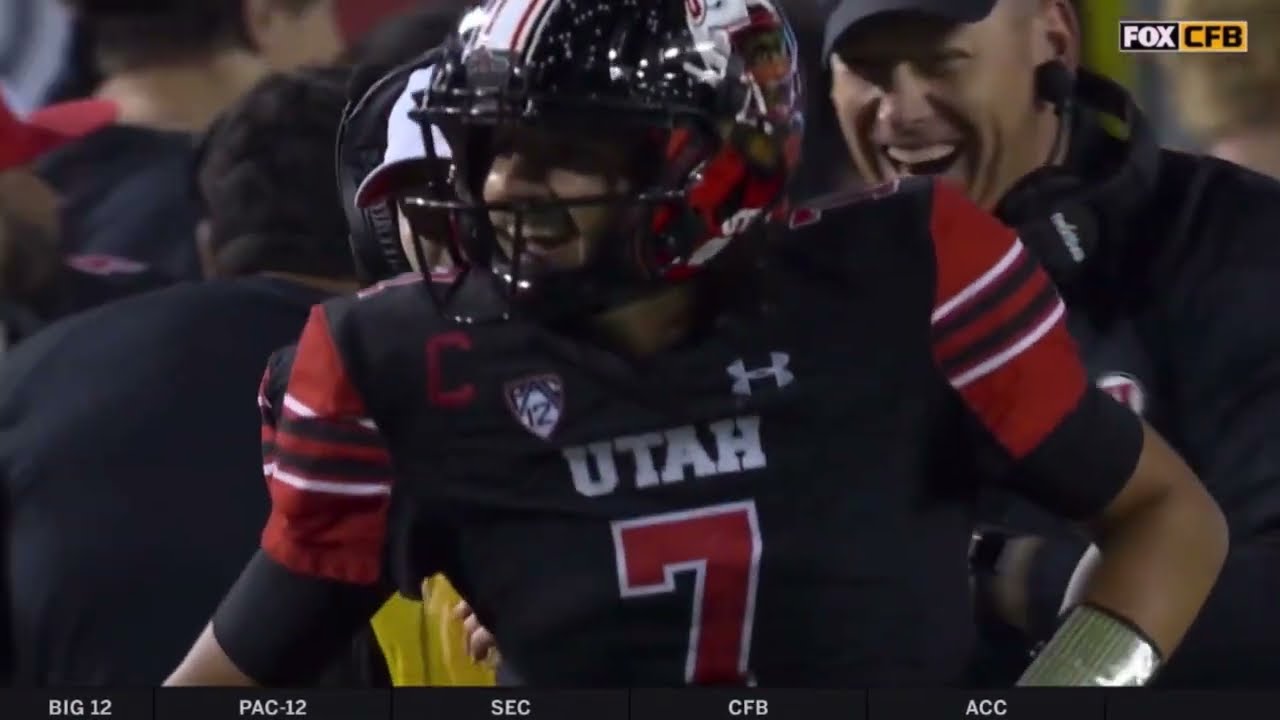 Cam Rising Go-Ahead 2-Point Conversion for Utah | USC vs Utah
