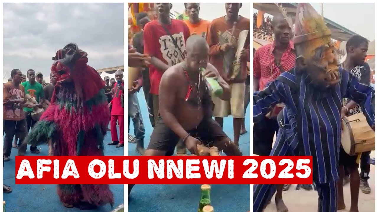 Afiaolu Festival Nnewi 2025 | Masquerade Performances & Weird Fresh Cassava Eating