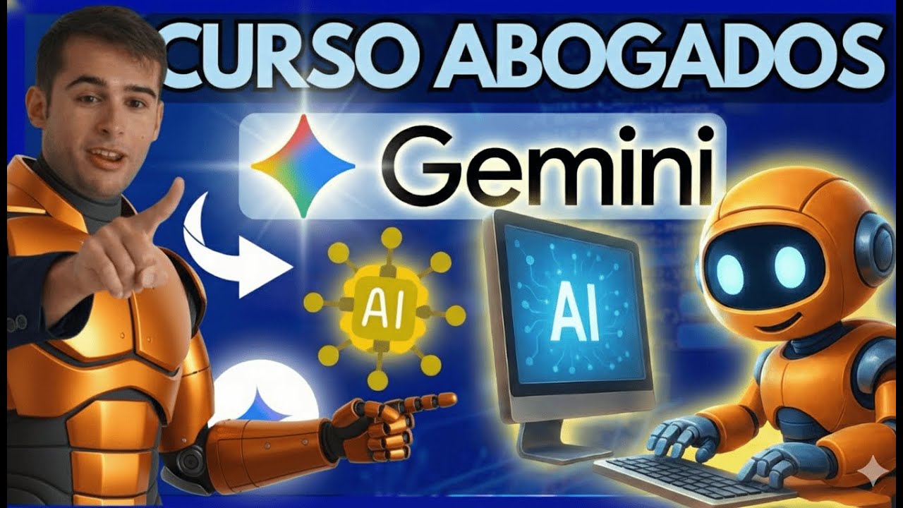 🔵 GEMINI 3.0 para  Abogados (Curso Completo): Aprende de 0 a 100 a  dominar la IA que NUNCA falla.