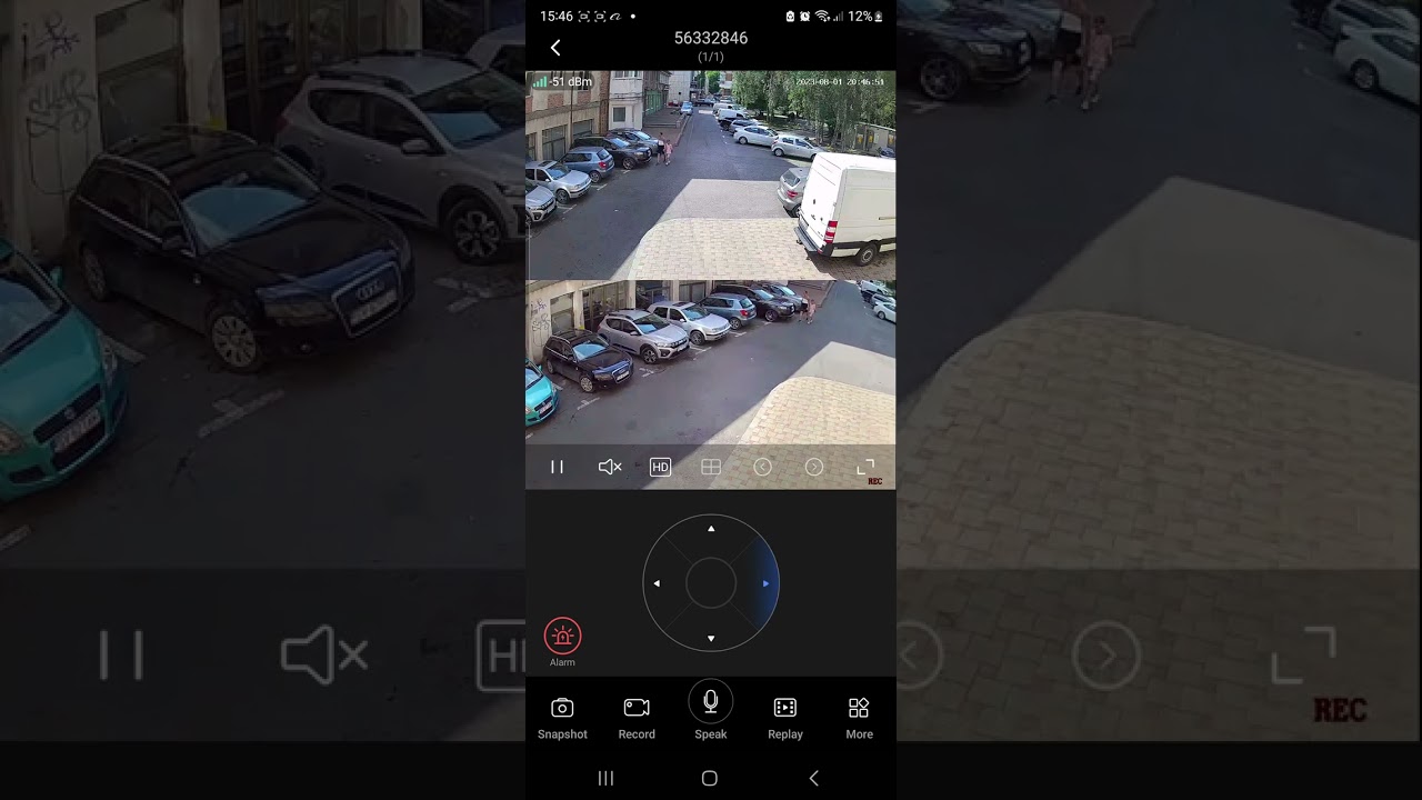 Testarea Camera de supraveghere 4G Cartela SIM 4K, 8MP, 2 lentile, Control din aplicatie
