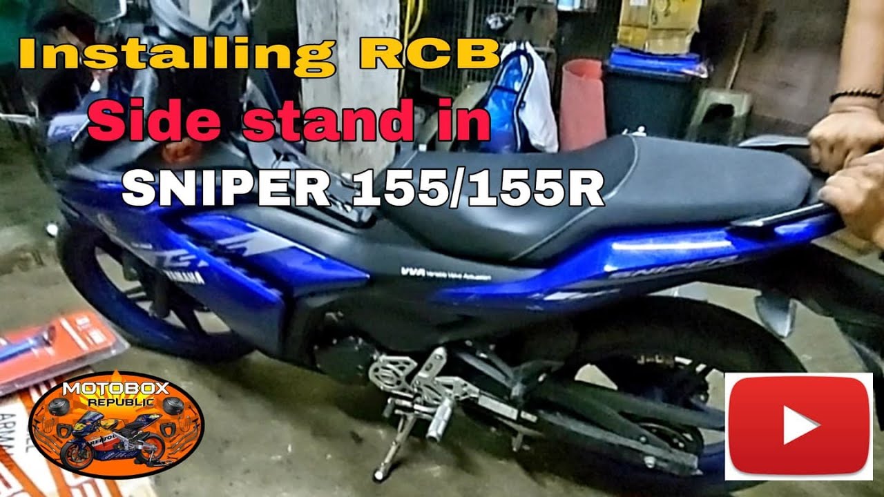 Installing RCB Side Stand in Sniper 155/155R
