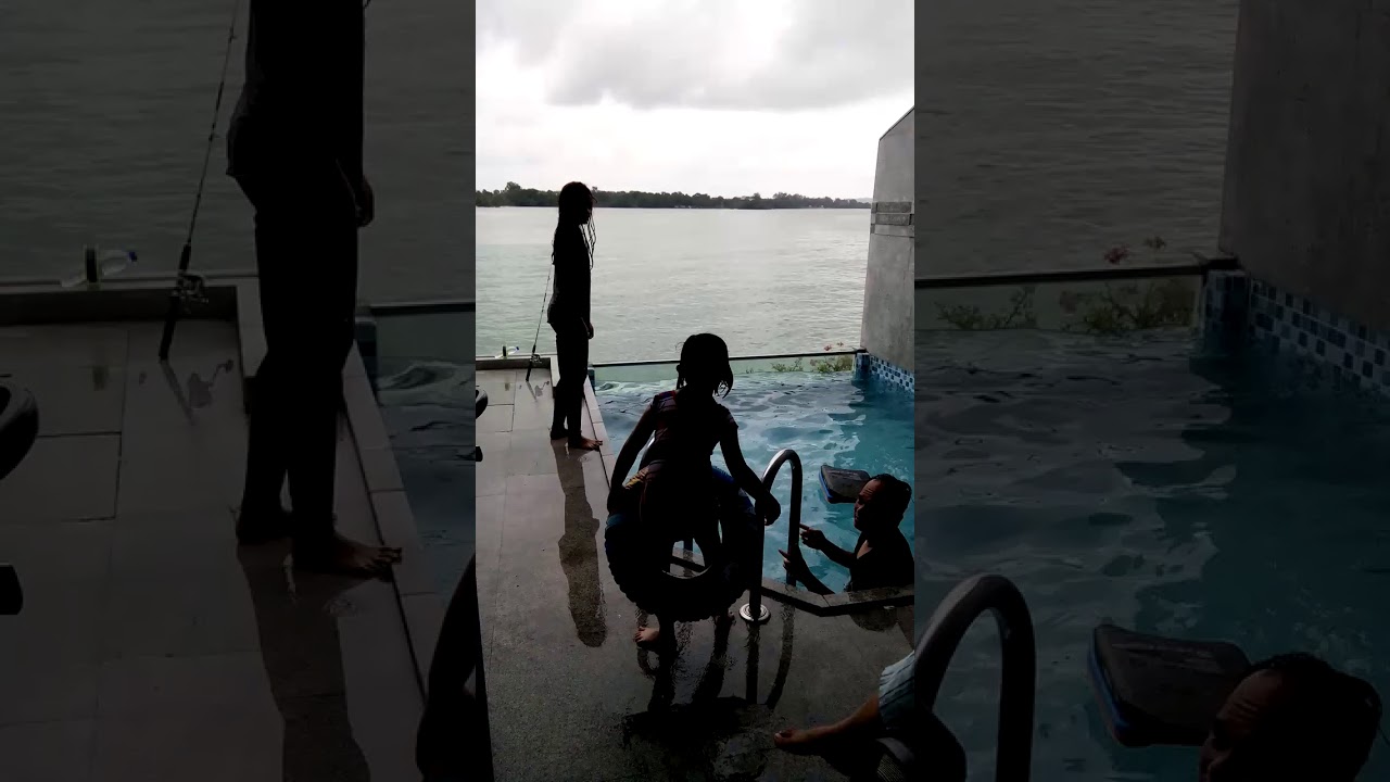 Qallie swiming jump