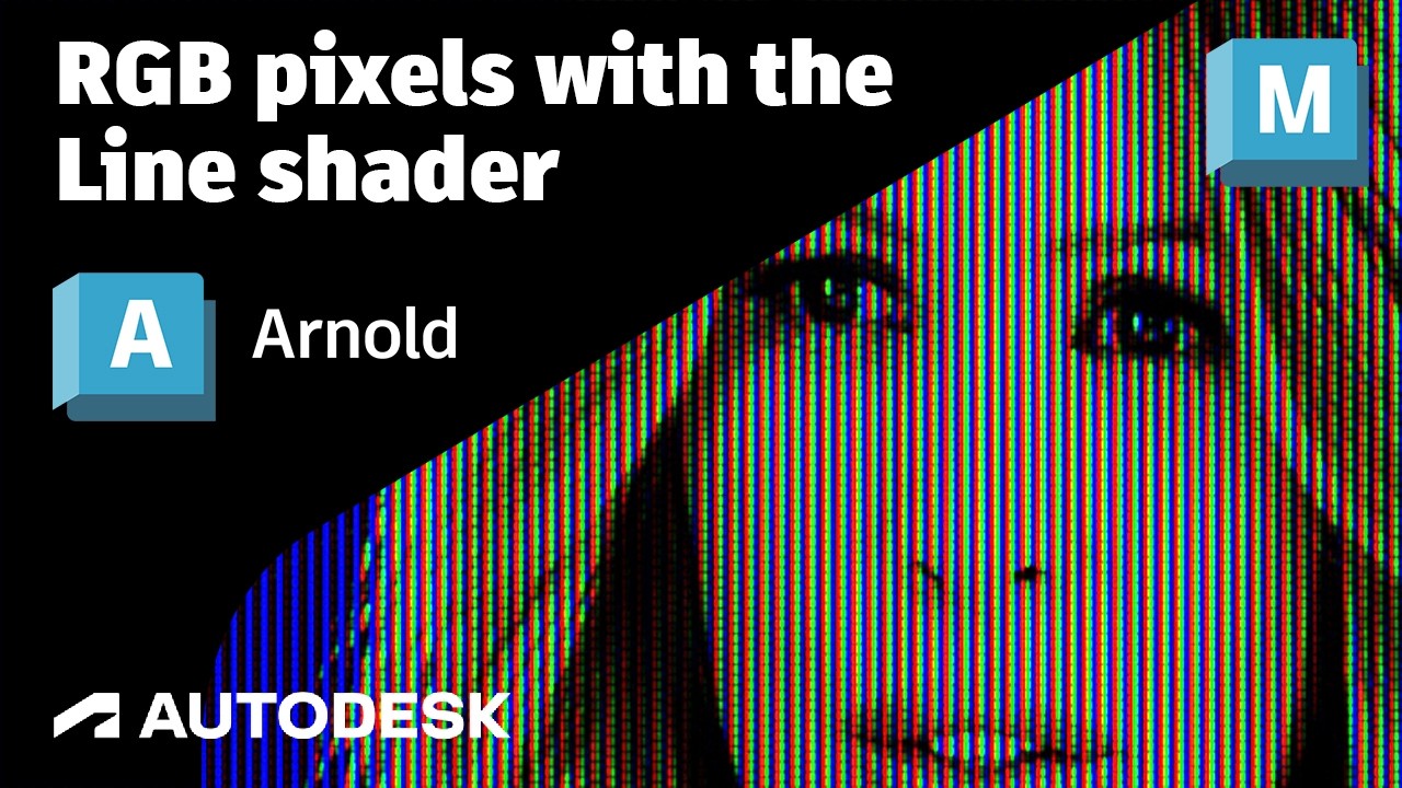 Учебное пособие по Arnold — эффект субпиксельного RGB в Maya.
