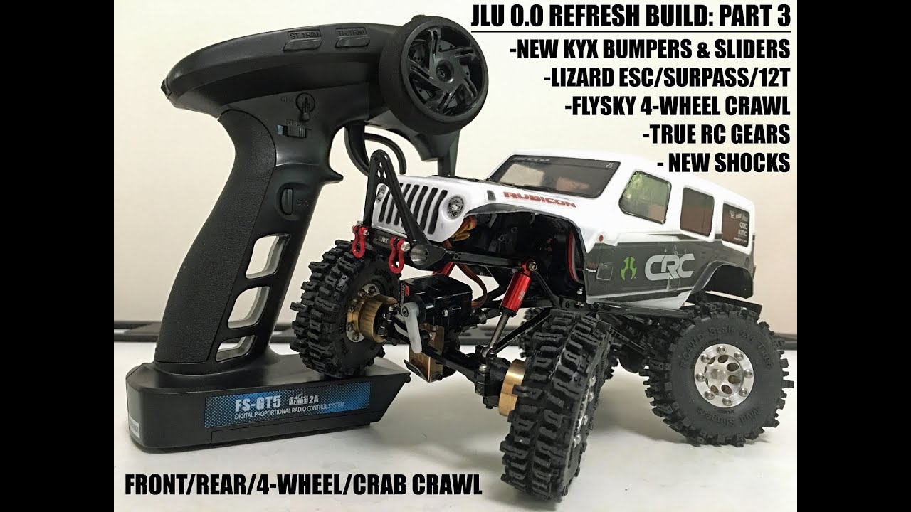 The Original SCX24 Jeep JLU 0.0 - Build Refresh: Pt 3 - Furitek, Surpass, Bumpers, Sliders, Shocks