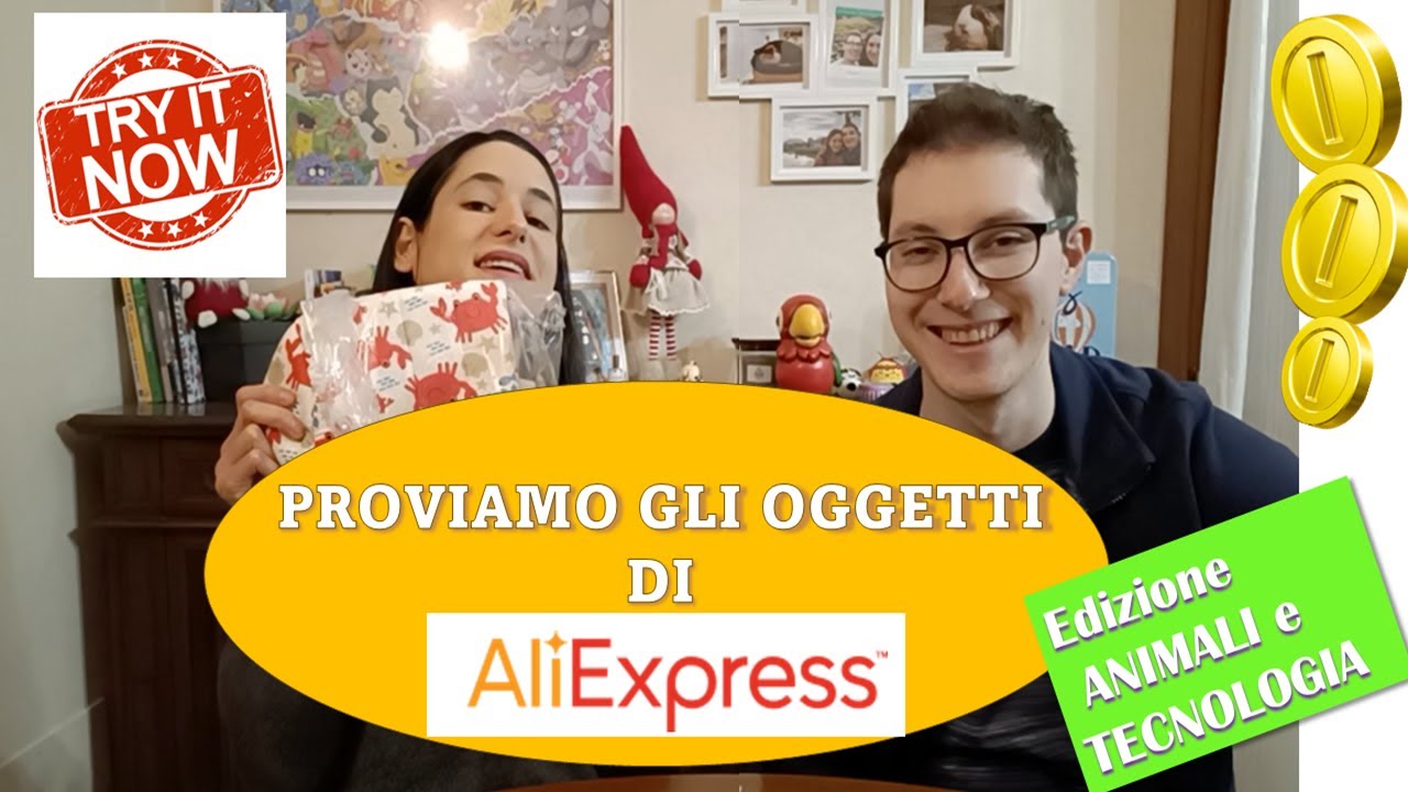 PROVIAMO 4 OGGETTI DI ALIEXPRESS - sconti a pochi centesimi -tecnologia, mouse, guanti e porcellini
