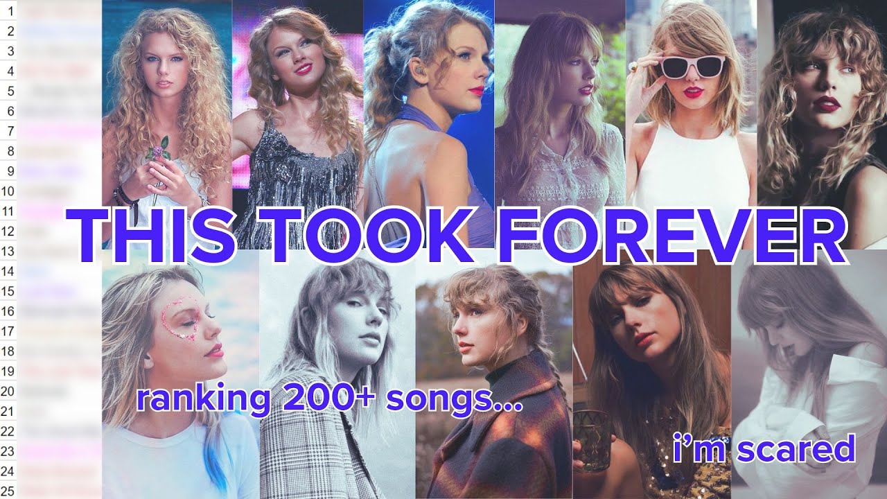 ranking every taylor swift song