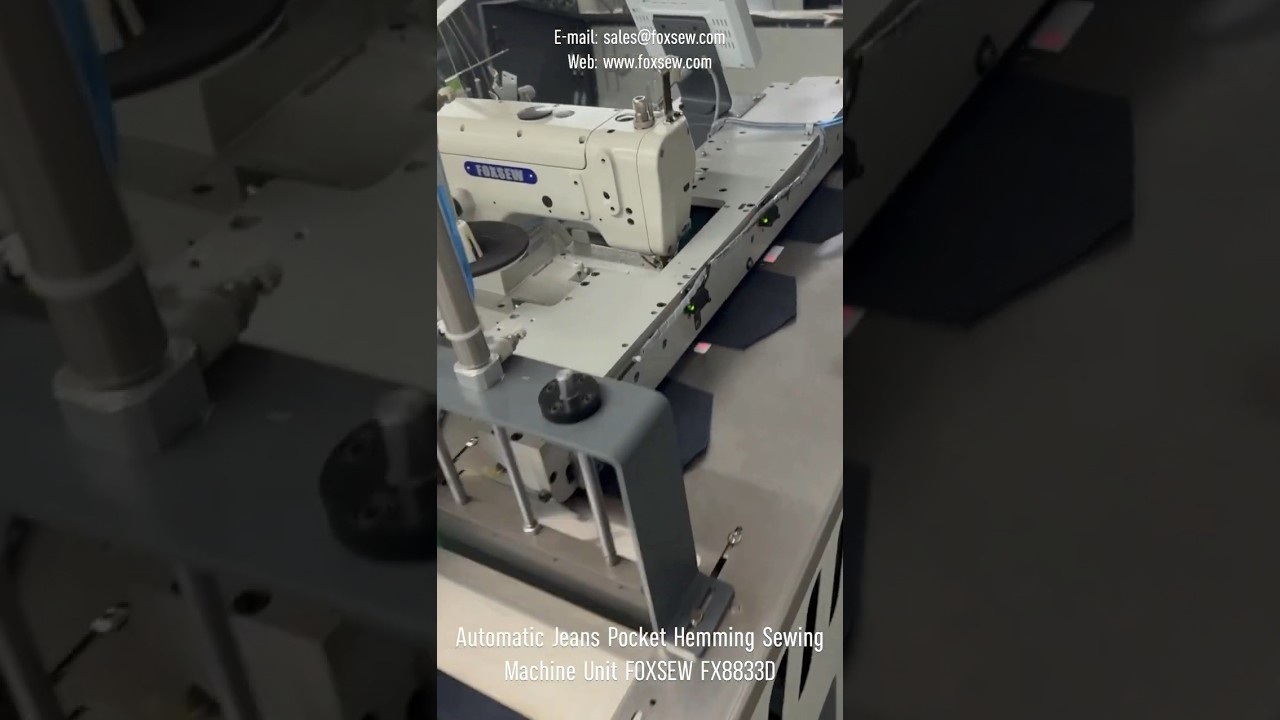 Automatic Jeans Pocket Hemming Sewing Machine Unit