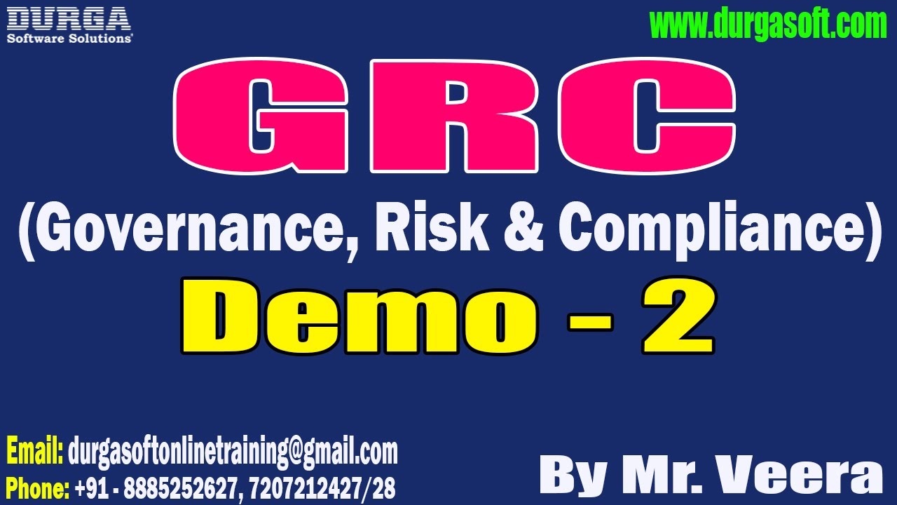 GRC (Governance, Risk & Compliance) tutorial || Demo - 2 || by Mr. Veera On 24-01-2026 @7:30PM (IST)
