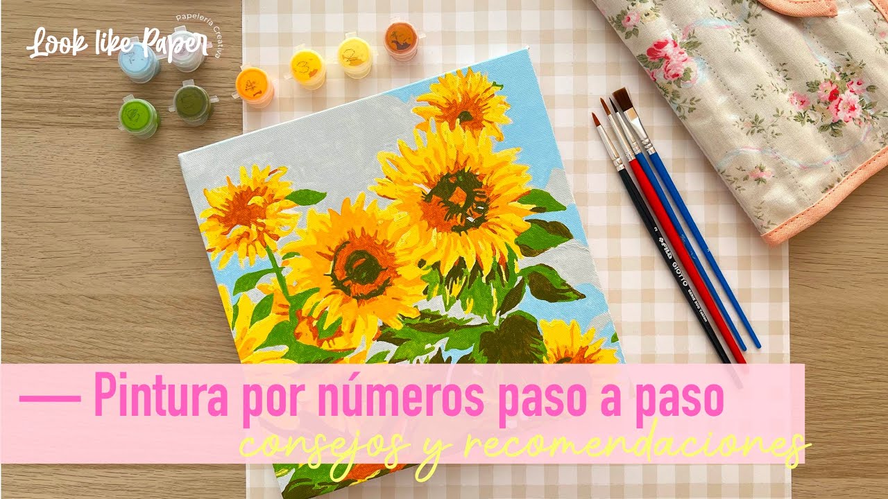 Tutorial y consejos para pintura por números ✨ Mi primer number painting PASO A PASO  🌻 🎨