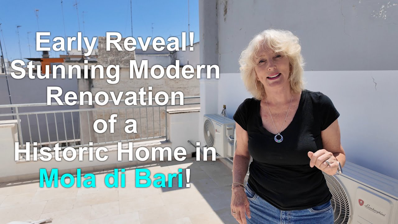 Early Reveal - Stunning Modern Renovation of a Historic Home in Mola Di Bari!