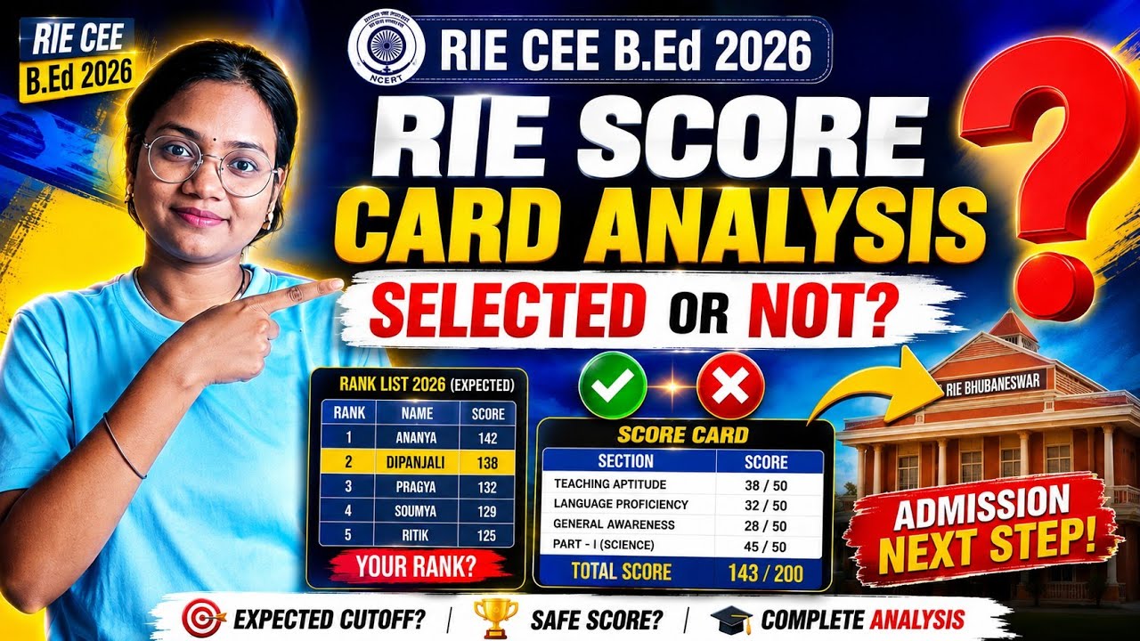 RIE Score Card Analysis📚, All Doubts In One Video🧿💯#riecee #riebbsr