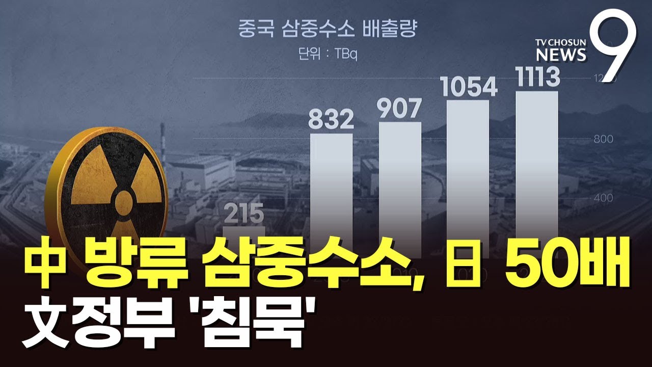 서해 방출' 中원전 삼중수소 후쿠시마 50배…文정부 5년간 '침묵'