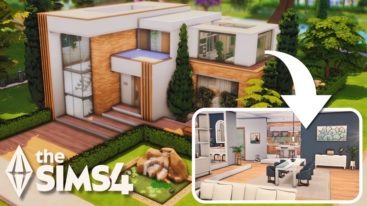 Modern family home  || Kikoi SAVE FILE || The Sims 4  || Speed Build - NO CC