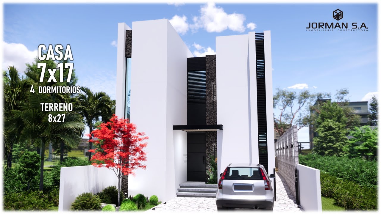 Simple House Design with 3 Bedrooms | 7x17m 2 Storey