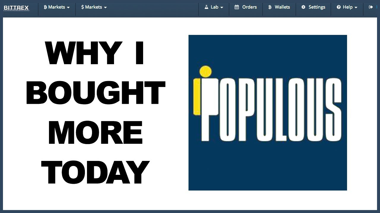 Populous PPT - Why I Bought More Today (HINT: PayPie & XBRL)