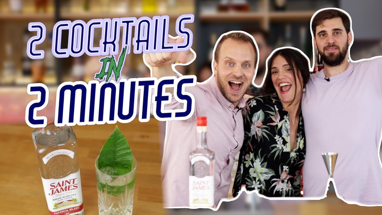 Rhum Cocktail Recipes (with Saint James Agricole Rhum) - 2 Cocktails in 2 Minutes