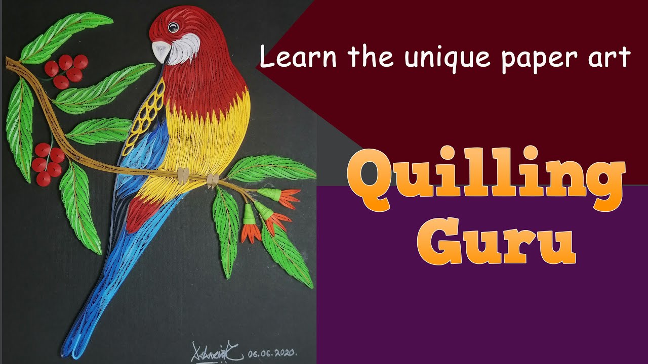Quilling Bird | How to make a colorful and vibrant Paper Quilling bird | Quilling Tutorials