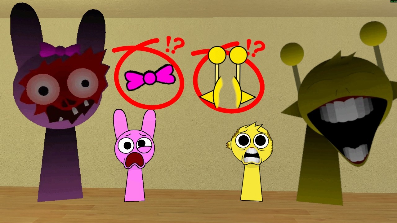 Sprunki Pinki Family and Sprunki Simon Family want me to help them find their Things!