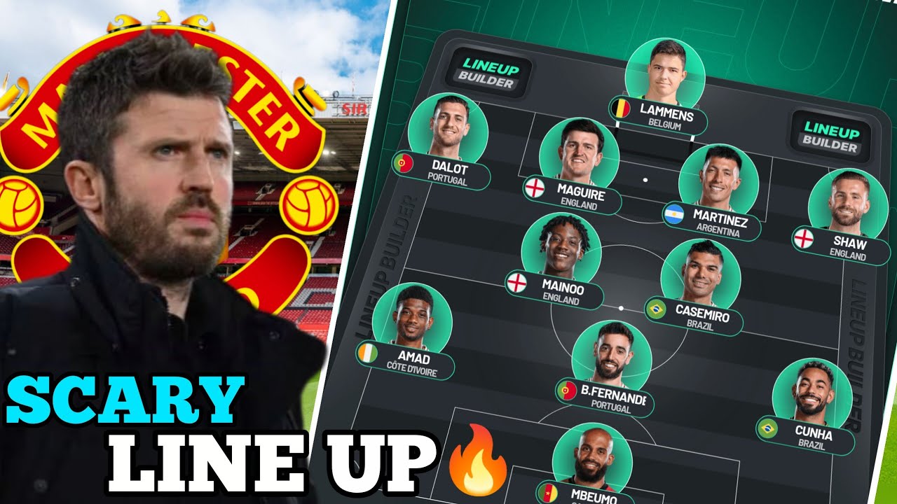 🚨 WOW! MICHAEL CARRICK'S STRONGEST LINE UP AGAINST FULHAM TODAY ✅ MAN UNITED LATEST NEWS 🔥 #mufc