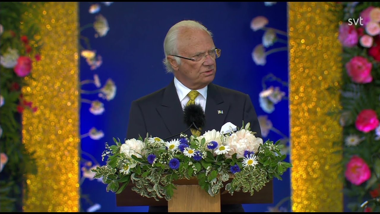 King Carl XVI Gustaf of Sweden holds speech on the Swedish National Day on 6th June 2023