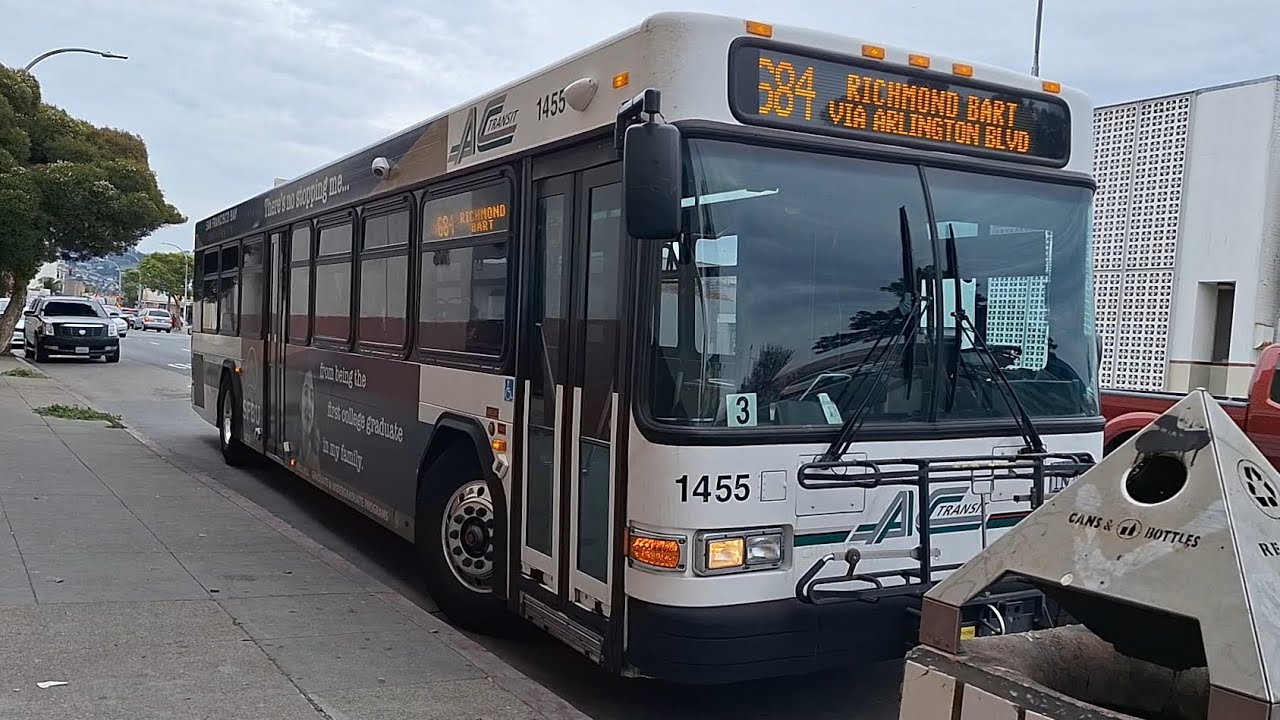 (El Cerrito HS) AC Transit 2014 Gillig Low Floor 40' #1455 on Line 684 Richmond BART