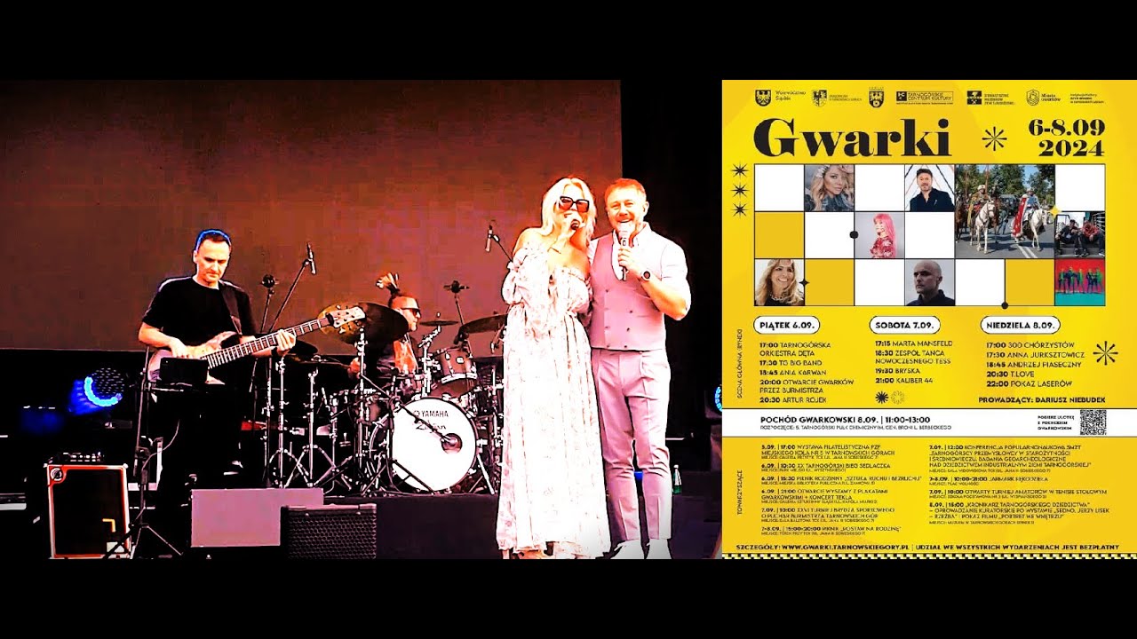 08.09.24 KONCERT-Kochanie, ja nie wiem-Anna Jurksztowicz i Andrzej Piaseczny,Gwarki-Dni Tarn-ich Gór
