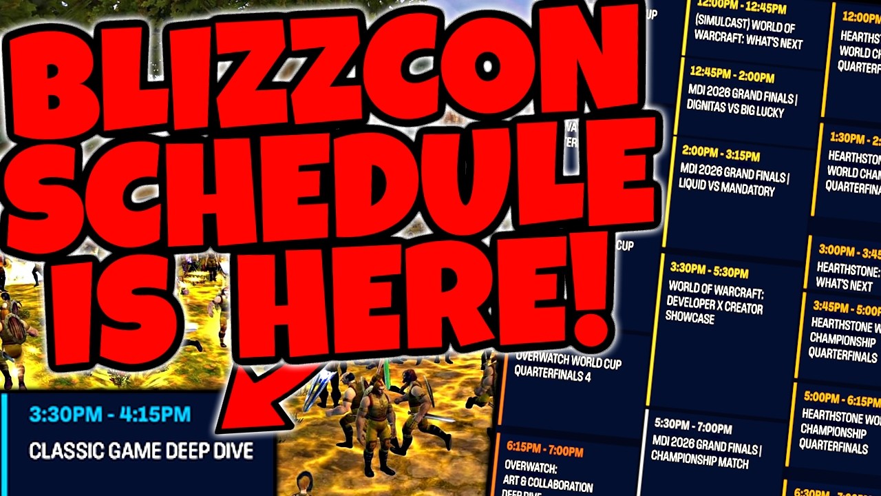 Вышло официальное расписание BlizzCon &mdash; что нужно знать!
