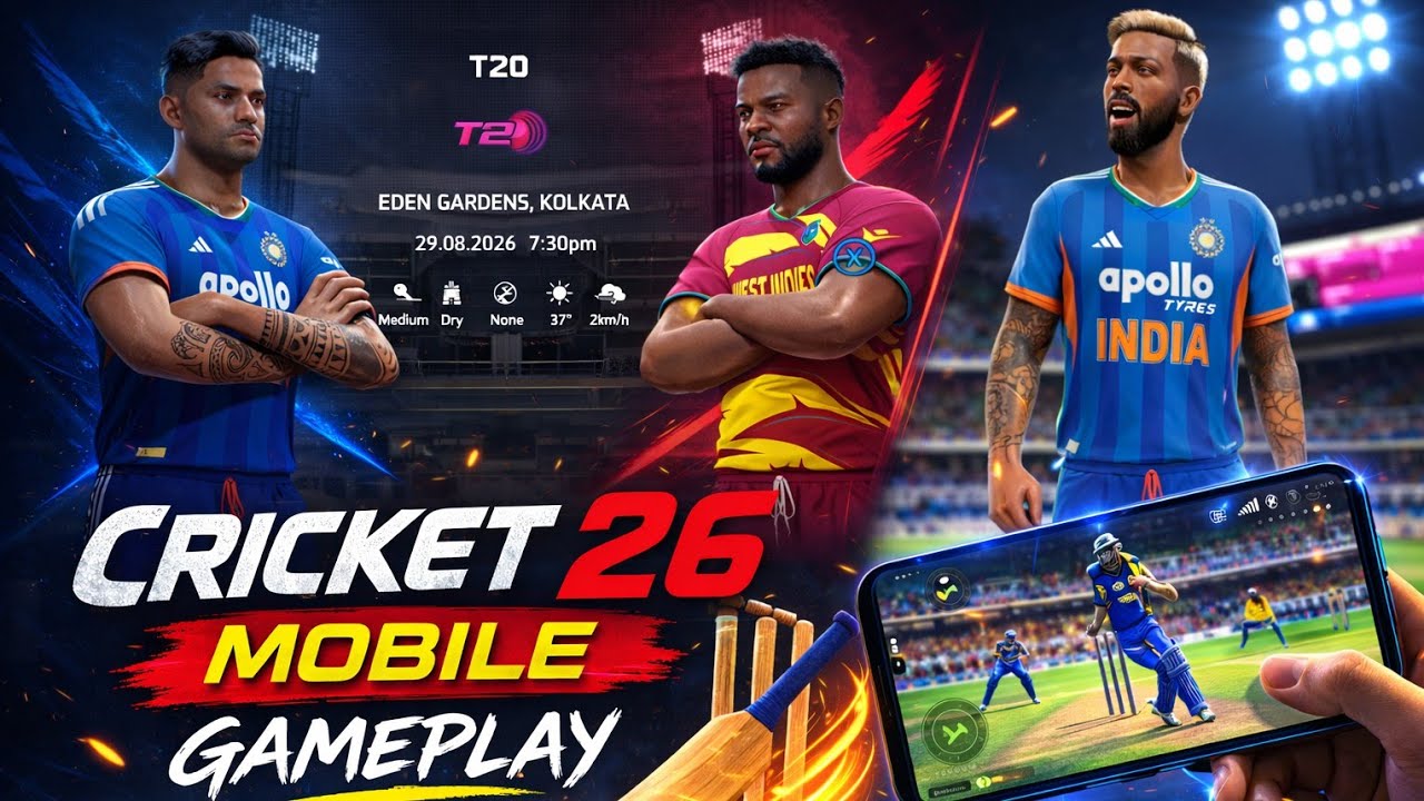 Cricket 26 On Mobile | Ultra Graphics Gameplay Test | Cricket 26 Gameplay on Android B Gaming