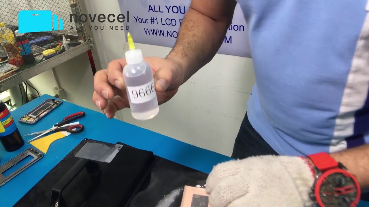 How to separate glass with lcd by using mini freezer separator and separating molds