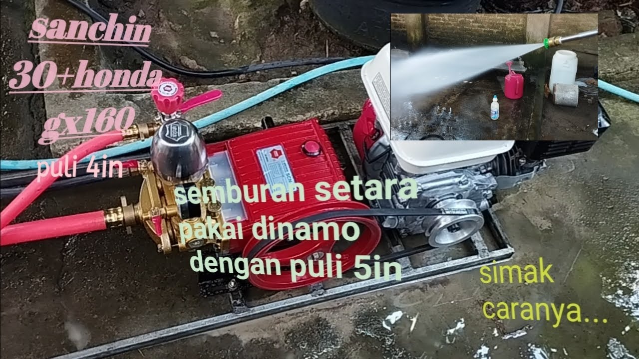 Review Sanchin 30 dengan Honda GX 160