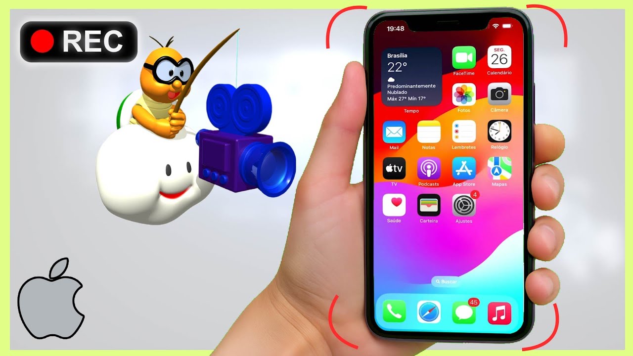 Como Gravar a Tela do iphone