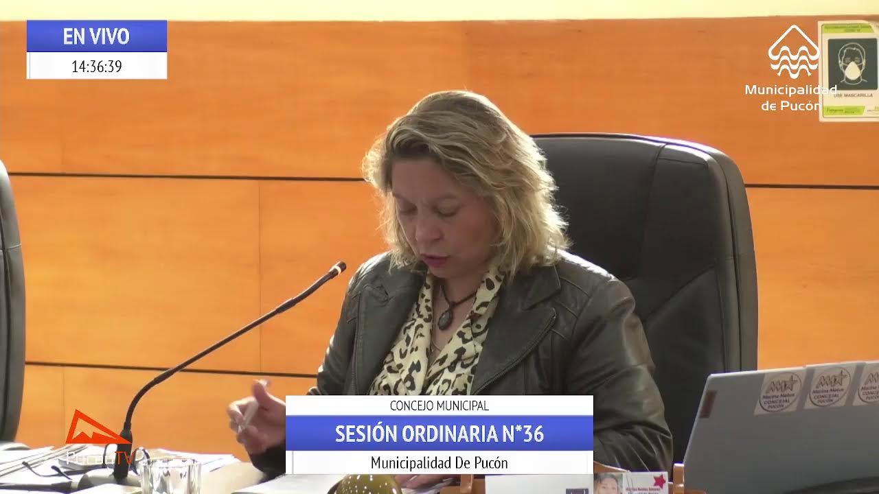 CONCEJO MUNICIPAL DE PUCÓN SESIÓN ORDINARIA N°36 (01-12-2025)