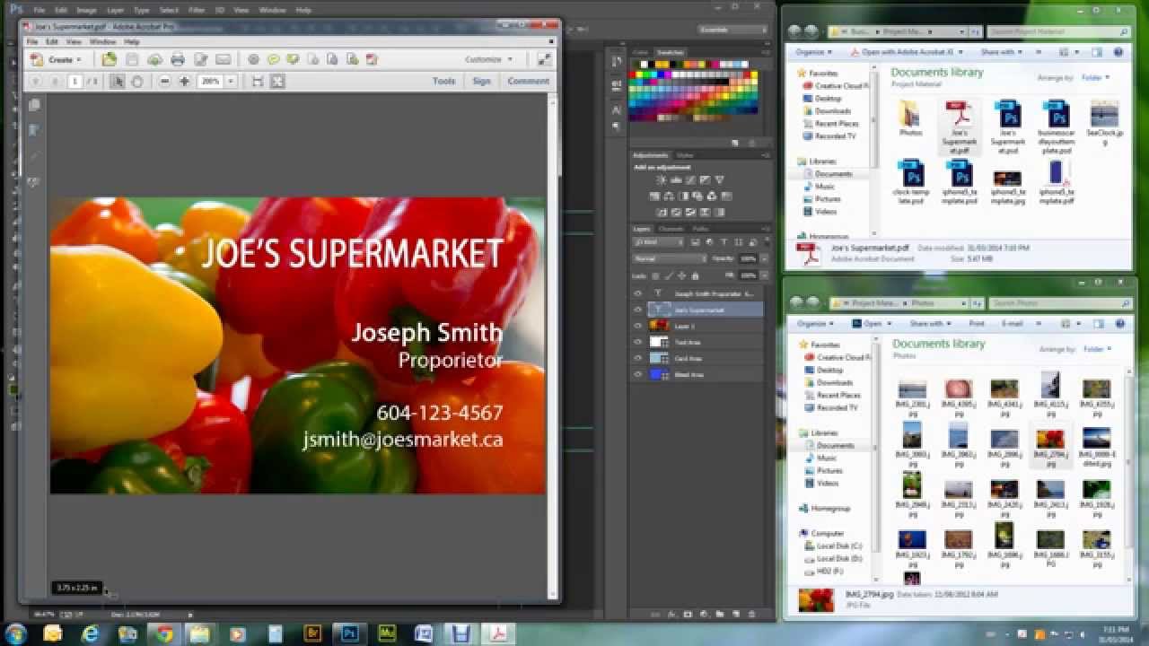 Create a Business Card Using Photoshop