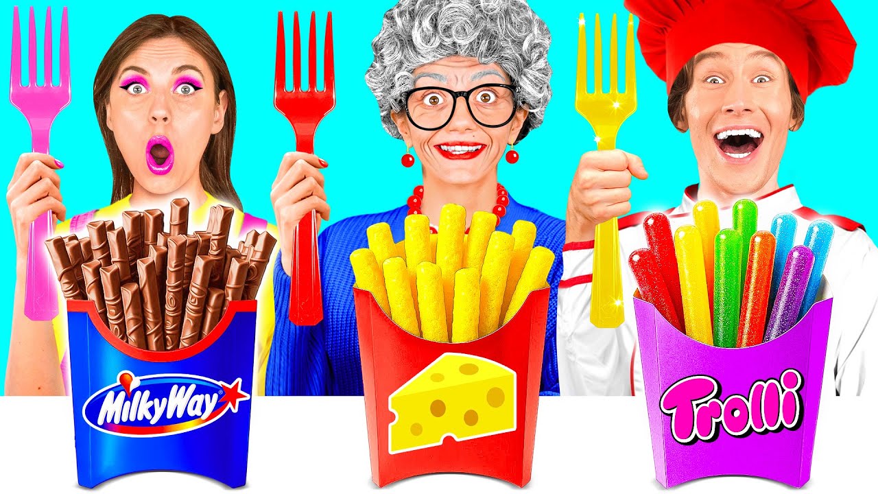 Me vs Grandma Cooking Challenge | Simple Kitchen Recipes by FUN FOOD