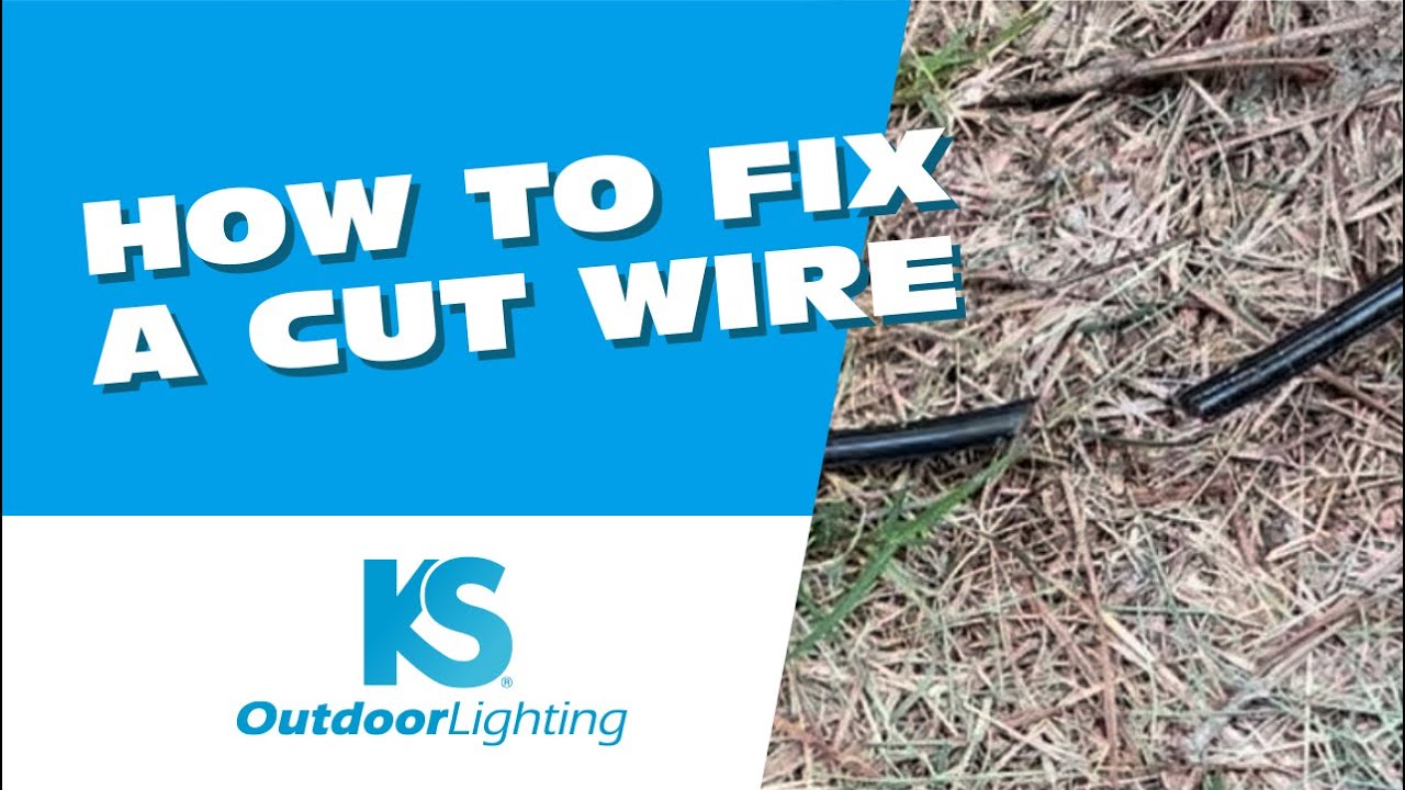 How to fix a cut wire!