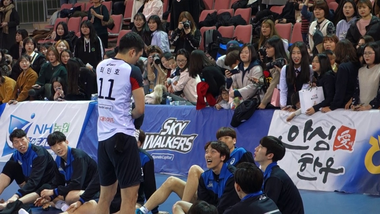 현대캐피탈 스카이워커스 skywalkers 한국전력전 최민호 Choi Minho 선수 아들 최현준 Choi Hyunjun  korea pro volleyball