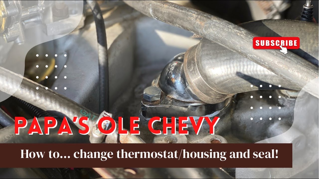 How to change your thermostat, the housing, and seal it up! Chevy 350! #squarebodynation