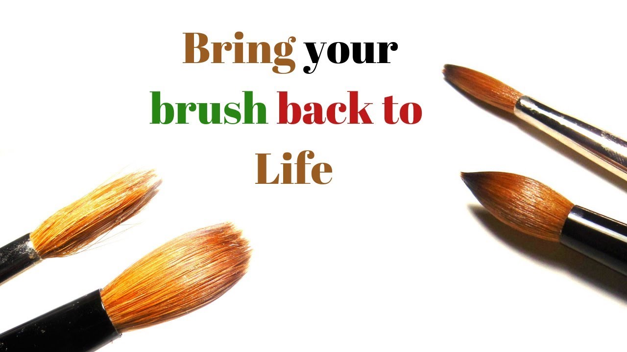 How to reshape your acrylic brush like it's brand new!