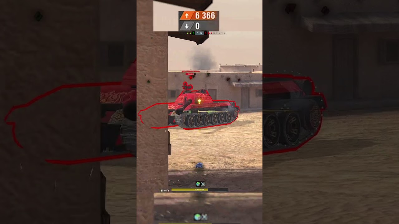 9.5k DMG Ho-Ri Wot Blitz #shorts #short #wotblitz #tanksblitz
