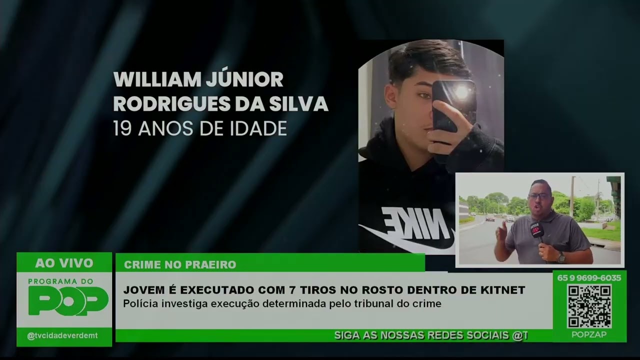JOVEM É EXECUTADO COM 7 TIROS NO ROSTO DENTRO DE KITNET