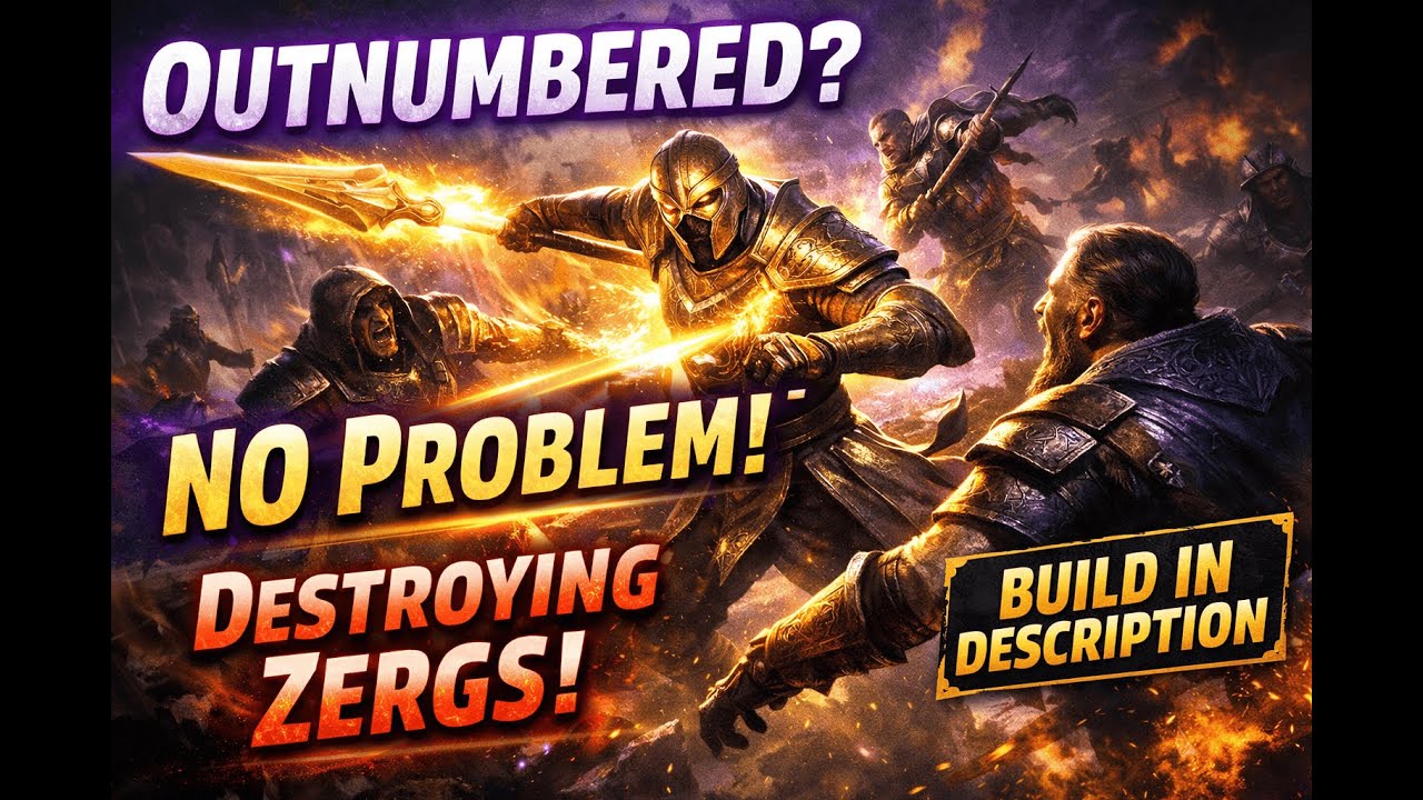 ESO PvP: Outnumbered? No Problem! | Destroying Zergs | Build in Description