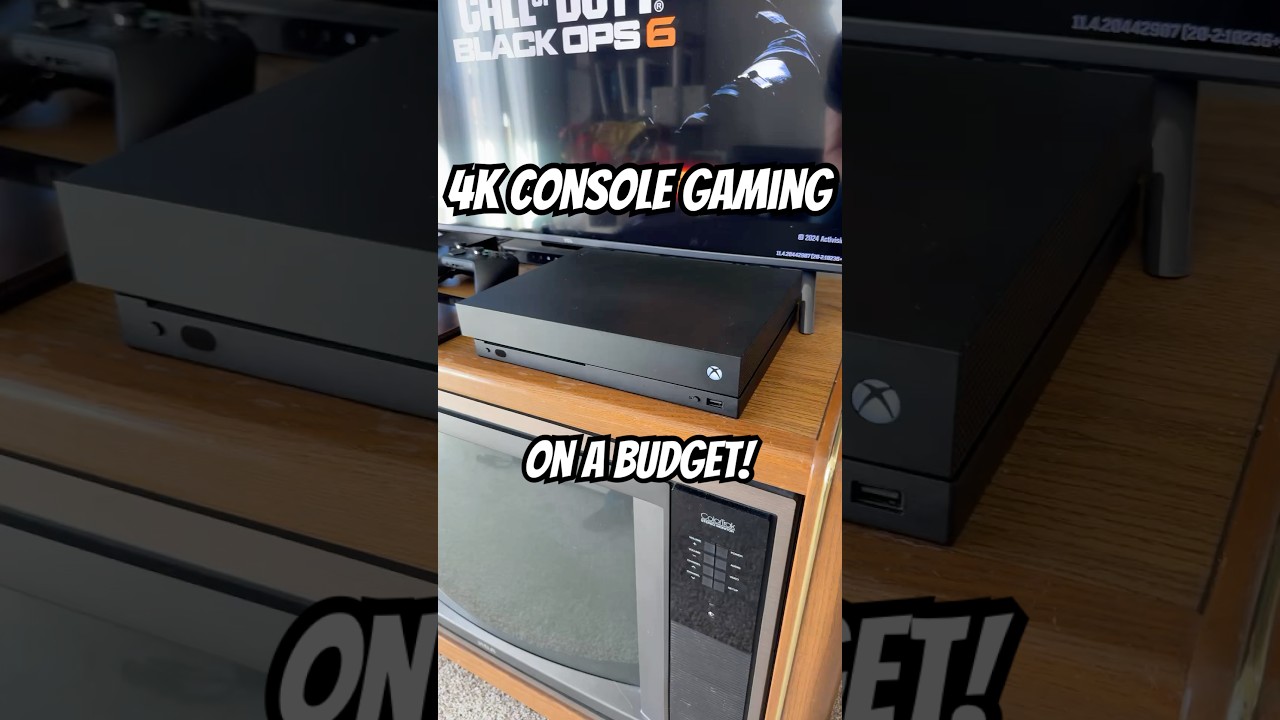 Консольные игры в разрешении 4K с ограниченным бюджетом! #xbox #xboxonex #gaming #techtok #microsoft