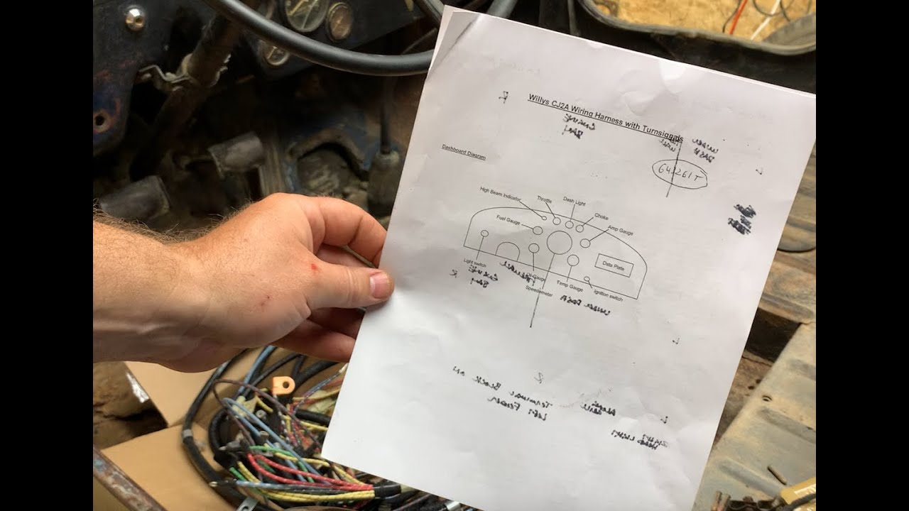 Willys CJ-2A Jeep Wiring Harness From Walck's Detailed Diagram Explanation