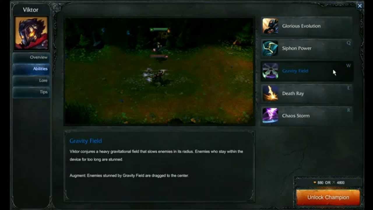 Viktor abilities - League of Legends