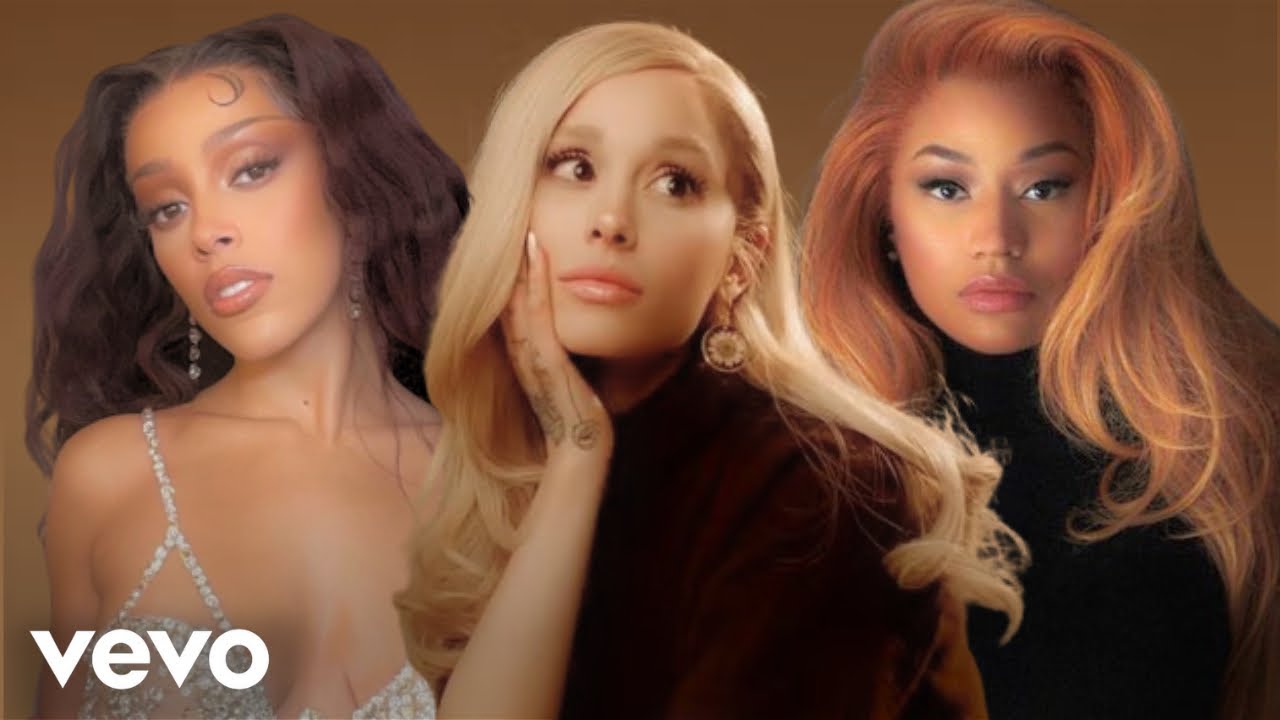 Ariana Grande - the boy is mine (ft. Doja Cat & Nicki Minaj) (Official Mashup Visualizer)