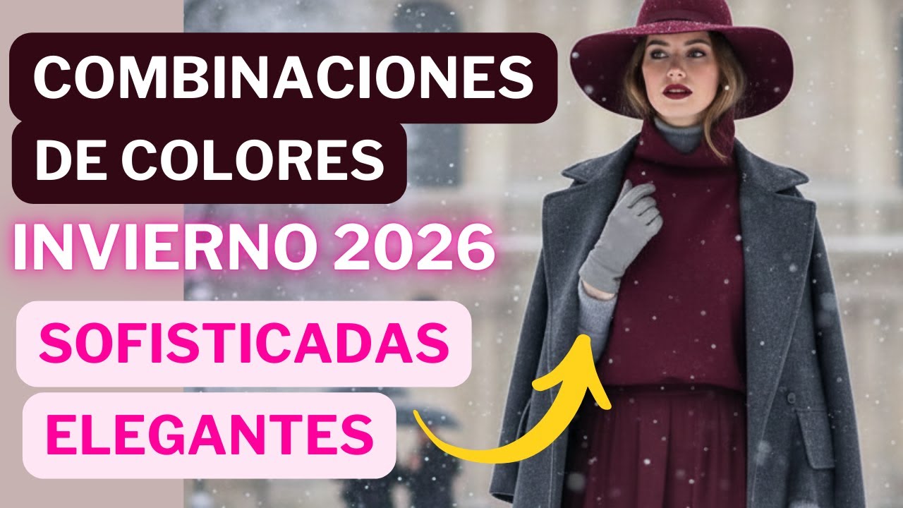 8 Combinaciones de Colores Elegantes Y Sofisticadas Para Invierno 2026 | MODA MUJER