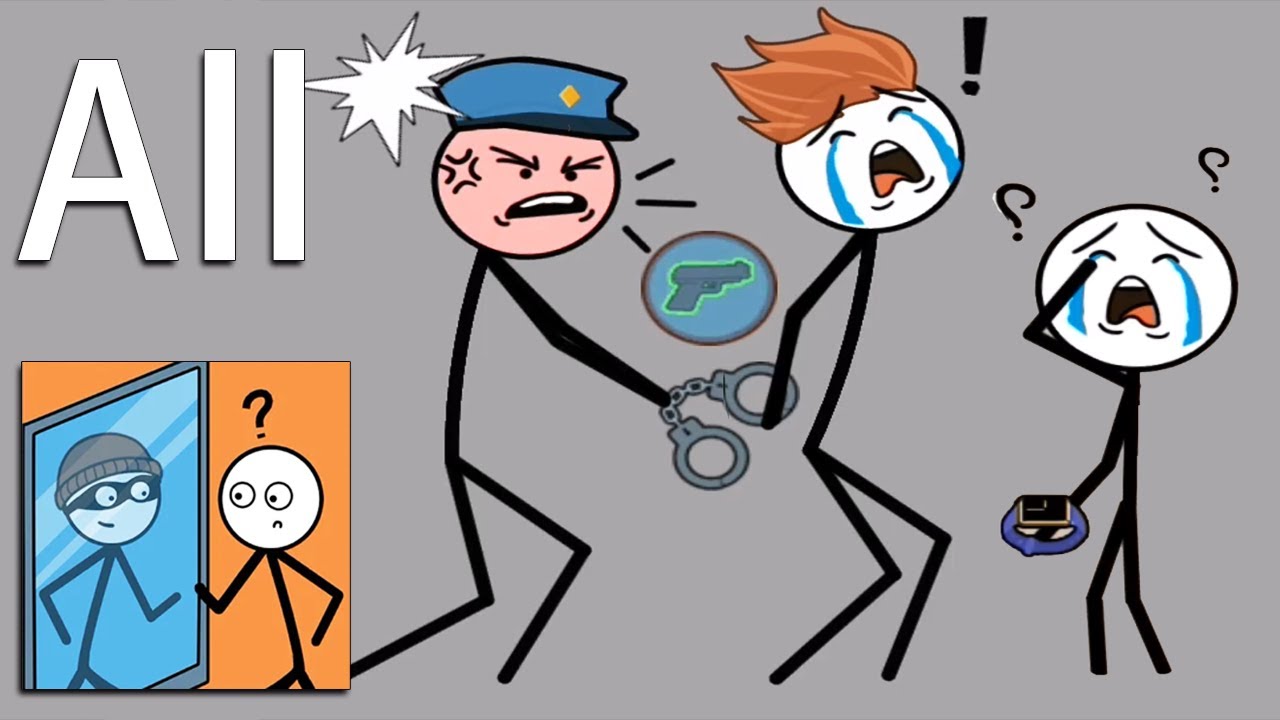 Who Win - Funny Stickman Brain Puzzle Game - All Levels - Android Gameplay Walkthrough